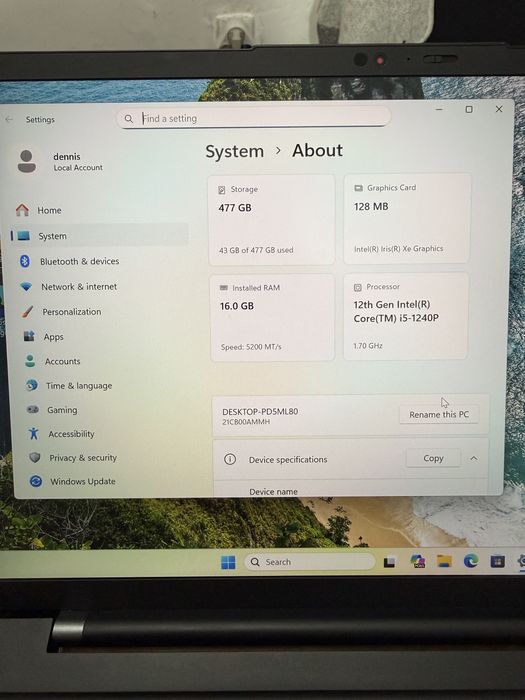 Lenovo Lenovo ThinkPad X1 Carbon Gen 10 – i5 1240P Refurbished