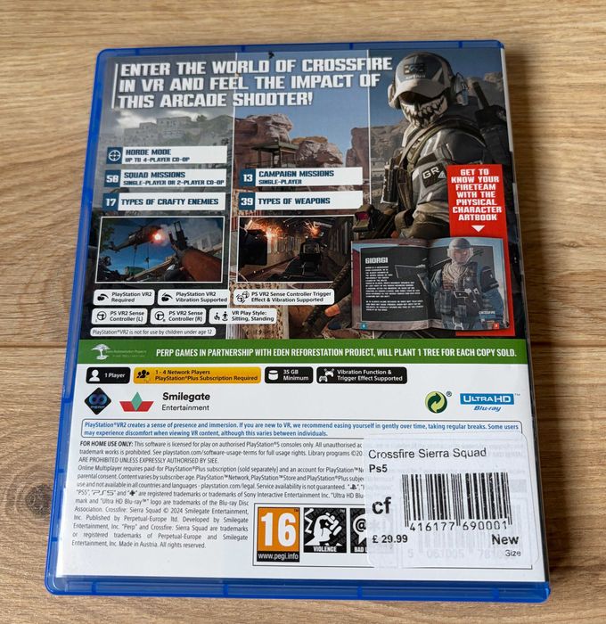 Crossfire Sierra Squad  Sony PlayStation 5 PS5 Game PSVR