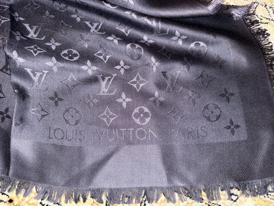 Șal Louis Vuitton Monogram matase cu lana NOU