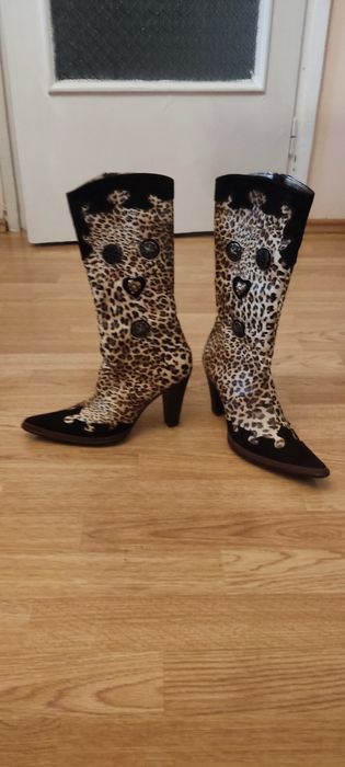 Cizme damă animal print