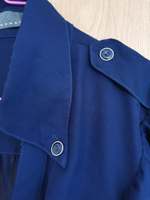 Bluza din voal bleumarin 38, tip fluture