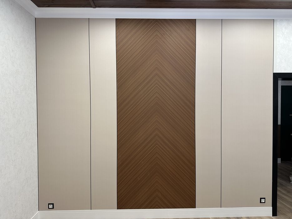 Установка гибкого мрамора и тв зон