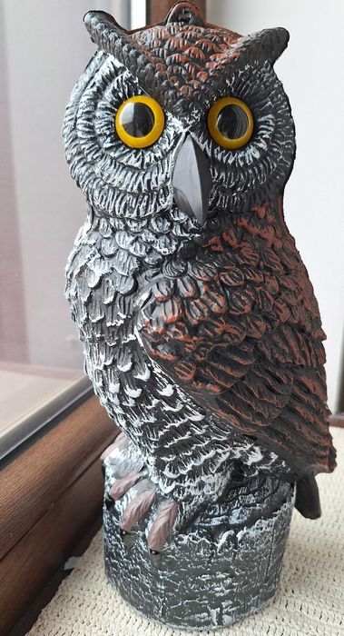 Sperietoare ciori porumbei sau decor balcon gradina BufniTa