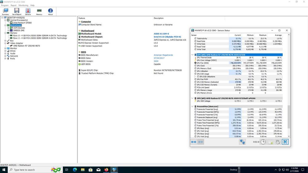 Kit Intel: placa de baza Asus H110M-K, 8GB DDR4, procesor i5-6500, cooler Xilence I250PWN