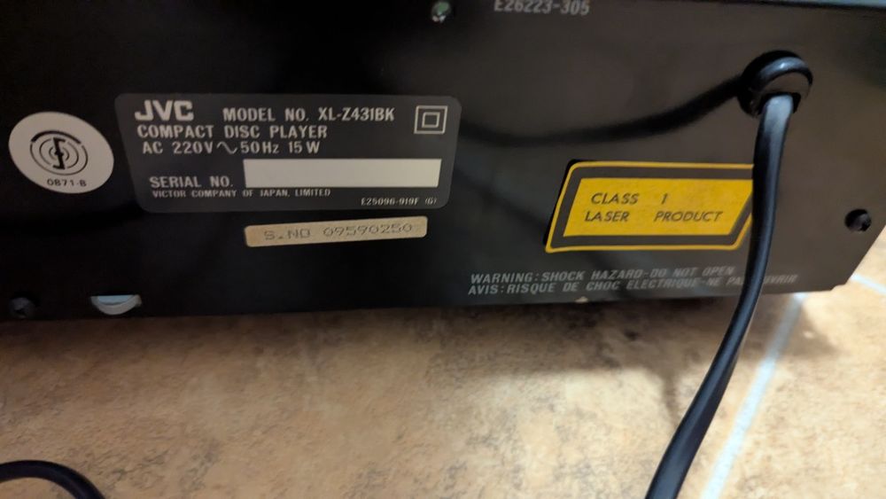Cd player JVC XL-Z431