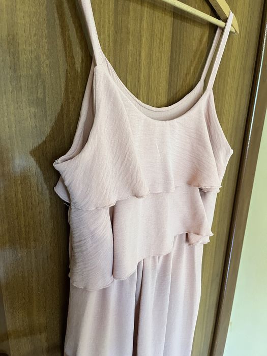 Дамски летен гащеризон в розово