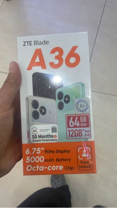 Zte A36 новый смартфон шустрый