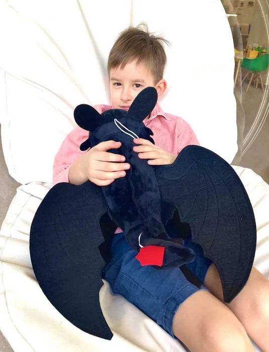 Голяма плюшена играчка Как да си дресираш дракон 25-60см