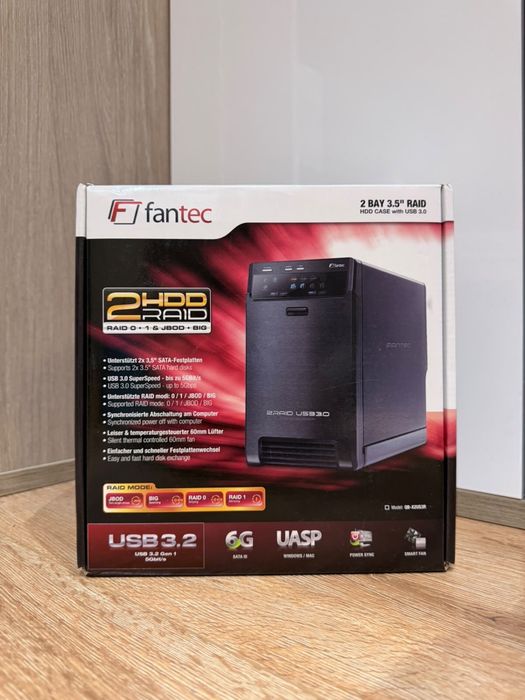 Rack HDD Fantec QB-X2US3R 2 x 3,5 inch SATA RAID USB 3.0 negru