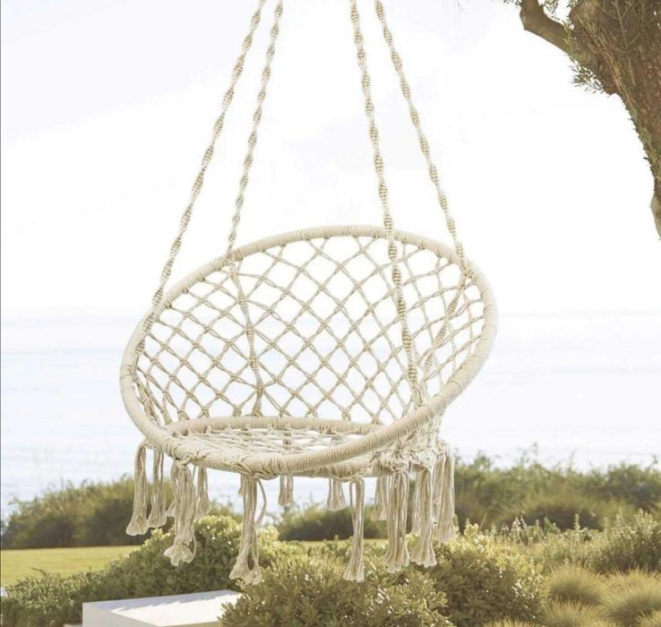 Висяща, Въжена Люлка - Хамак, Бежова XL
Висящата въжена люлка ха