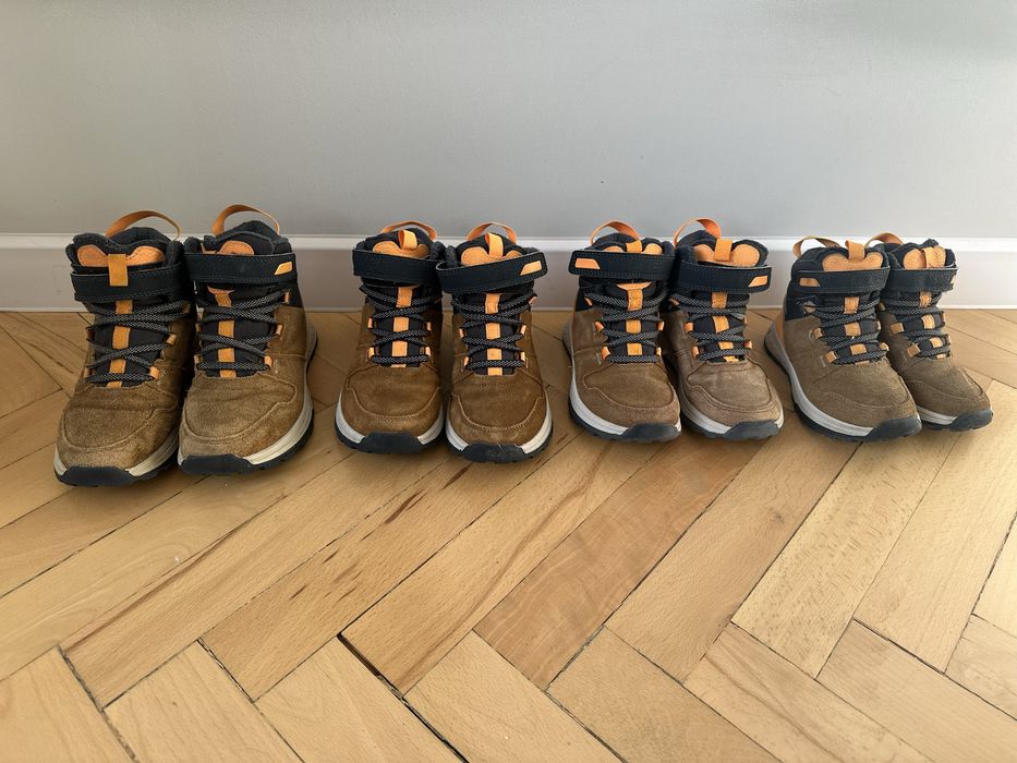 QUECHUA детски непромокаеми кожени обувки  SH500