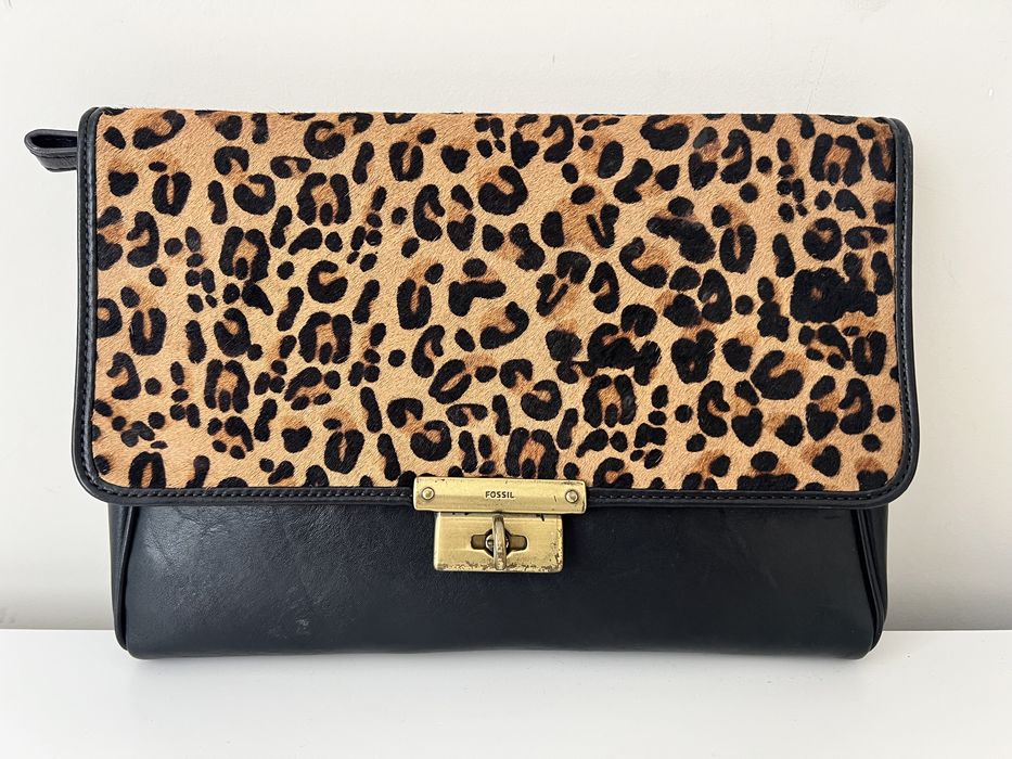 Fossil чанта/клъч естествена кожа