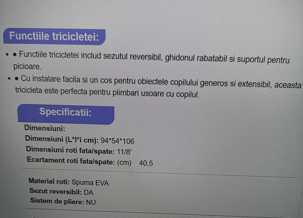 Produs copii, articole casa