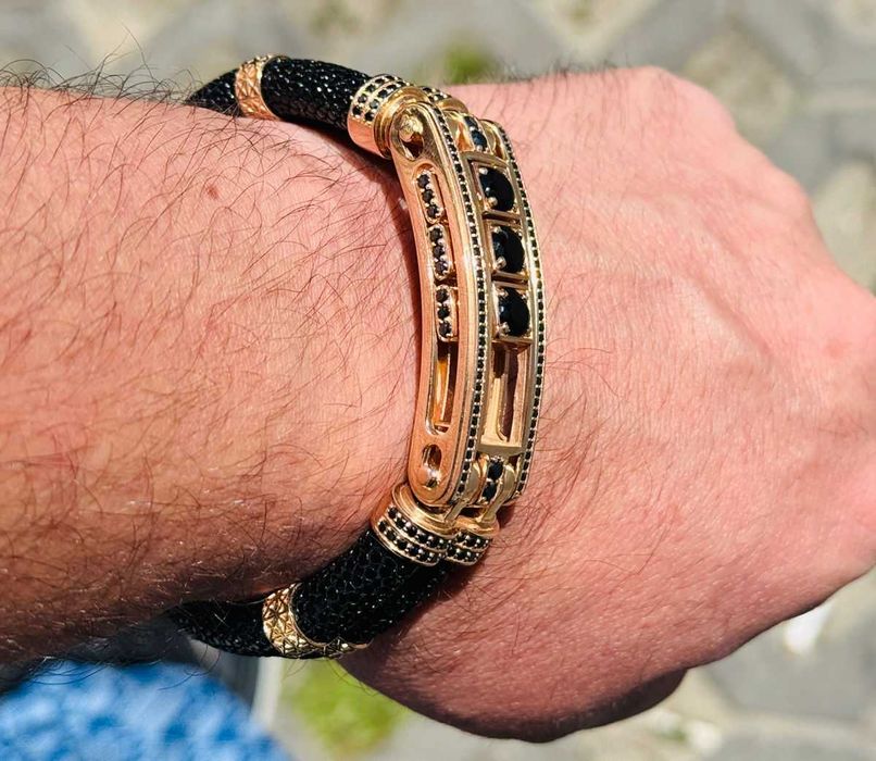 Bratara exclusiva din aur 14k, 75gr