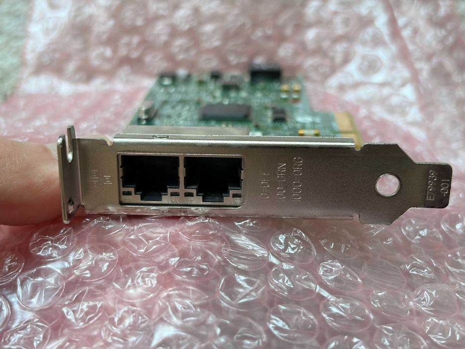 Intel I350-T2 – двупортова гигабитова сървърна мрежова карта PCIe – low profile bracket