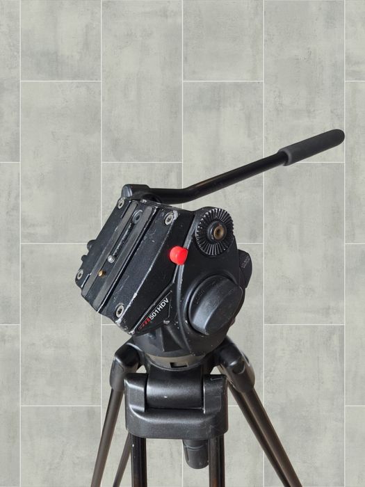 Manfrotto 525MVB + 501HDV trepied video profesional cu cap fluid