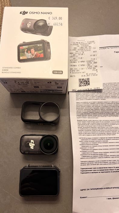 Нова DJI Osmo Nano 128GB+ аксесоари 24м гаранция