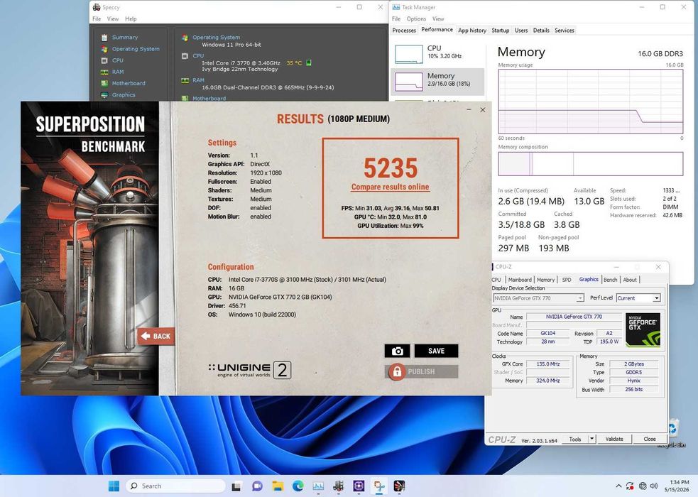 Placa video Geforce GTX770 2Gb DDr5