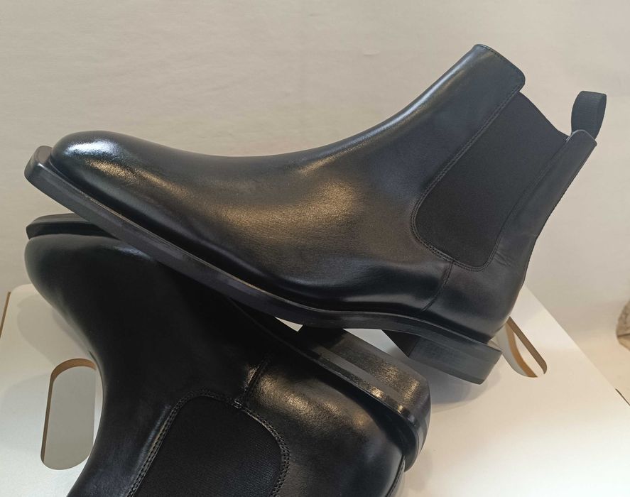 Ghete chelsea 44 44.5 45 concept editie limitata ZARA NOI piele natura