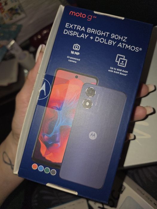 Нов ! Motorola Moto G04 - 8GB RAM / 128GB, Sunrise Orange