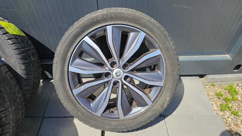 Jante Aliaj RENAULT OEM + Cauciucuri M+S 245 / 45 / R19