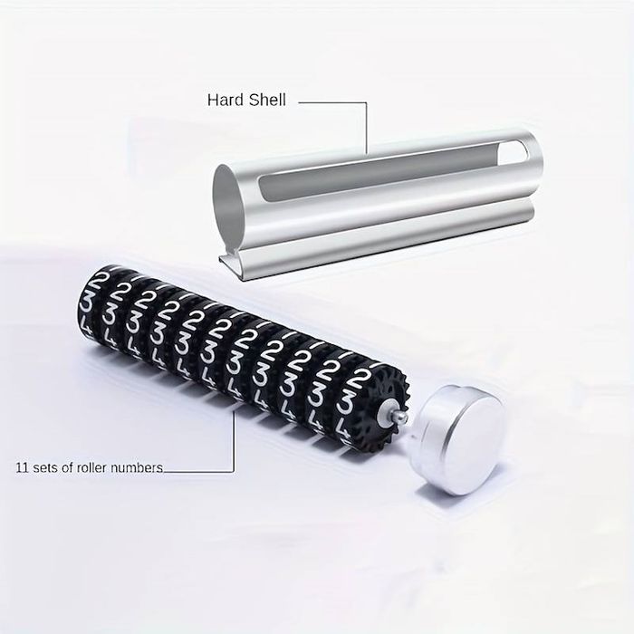 Suport auto numar telefon, numere derulante, rezistent la temperaturi