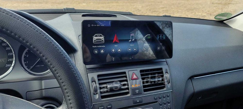 Mercedes W204 – 10.33” Android 14 Мултимедия CarPlay Навигация Андроид