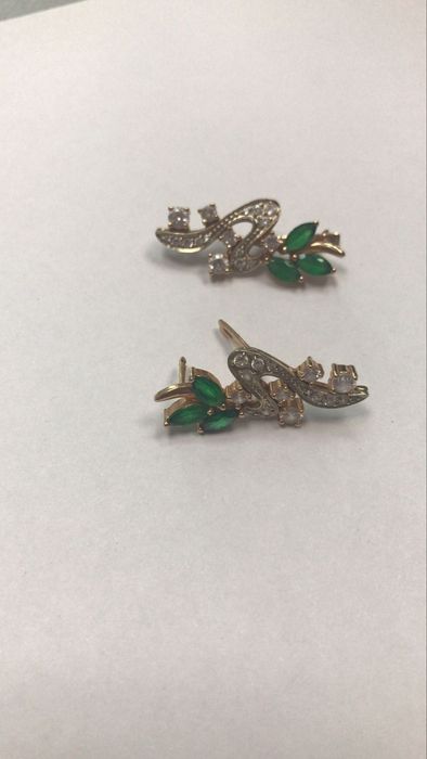 Золотые сережки 585 пробы
