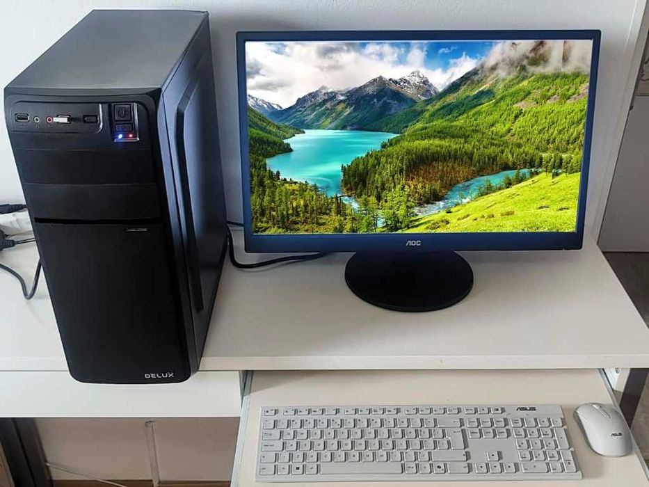 PC Complet AMD Ryzen 3 | SSD + 8GB RAM | Monitor AOC 24" | Factură + Garanție 6 Luni (Windows 11 + Office 2024)