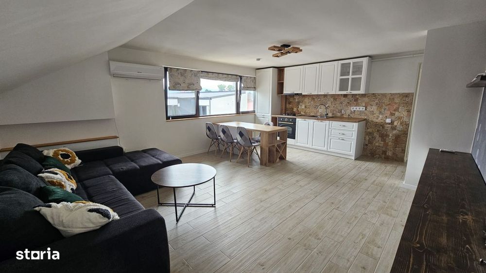 Apartament cochet la mansarda, complet mobilat & utilat, dressing + pa