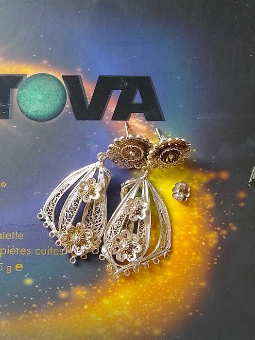 Сребърни обици различни модели