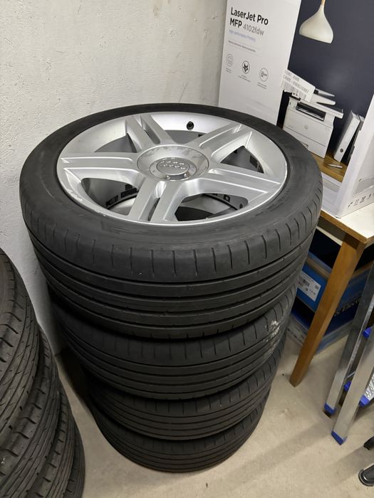 Jante Audi originale R17 + anvelope 235/45 R17 – set complet