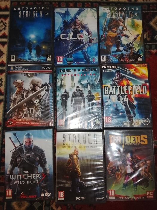 Игровые диски, Б/У.