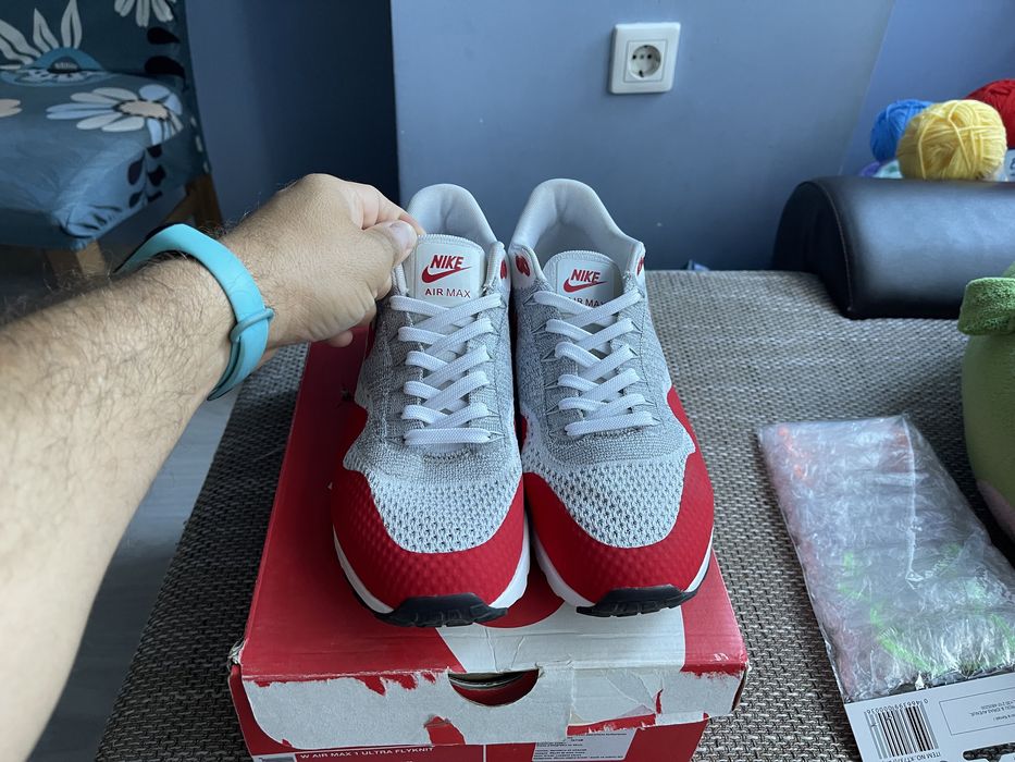 Nike Air Max 1 Ultra Flyknit Jordan NBA Running Tennis Court LeBron