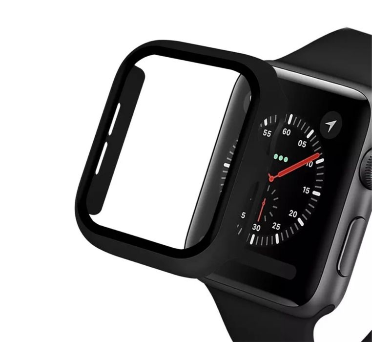 Husa Carcasa Safe Case Bumper Geam Plexiglass Ceas Apple Watch