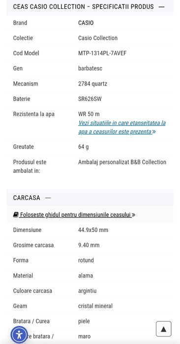 Ceas Casio Collection