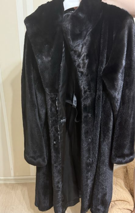 Норковая цельная шуба