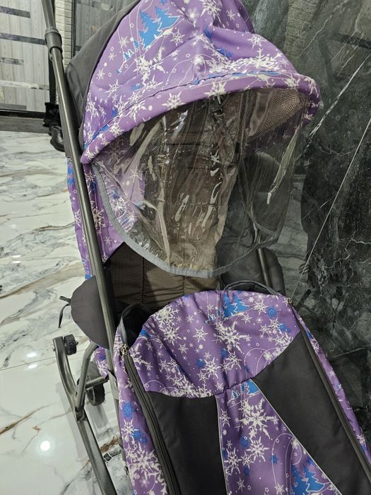 Санки зима  весна 2 в 1