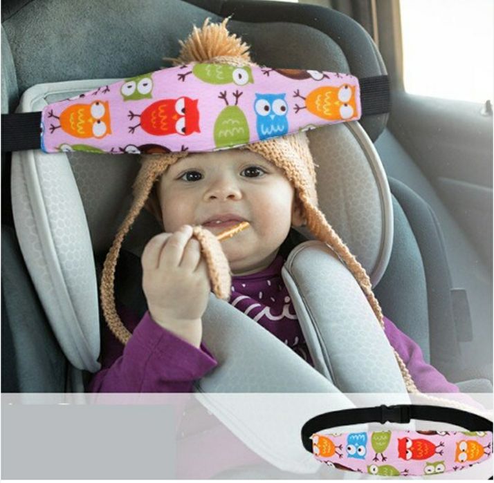 Centura elastica protectie cap bebelusi scaun auto carucior noua sigil