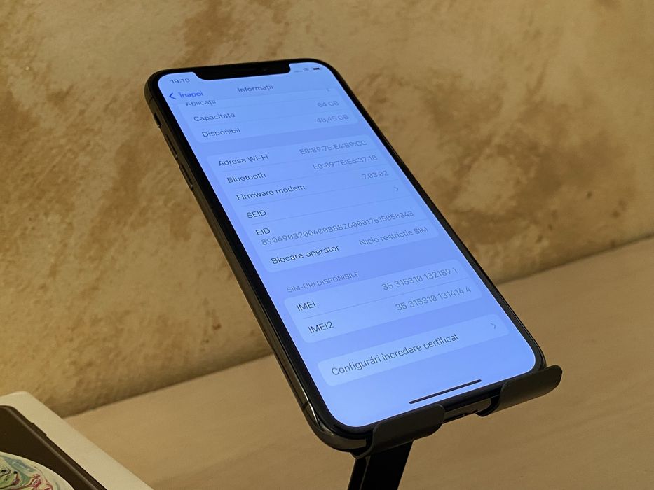 iPhone XS ca nou space grey,– impecabil, full box, l