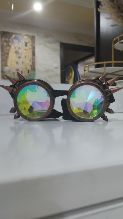 Очки steam punk галографические