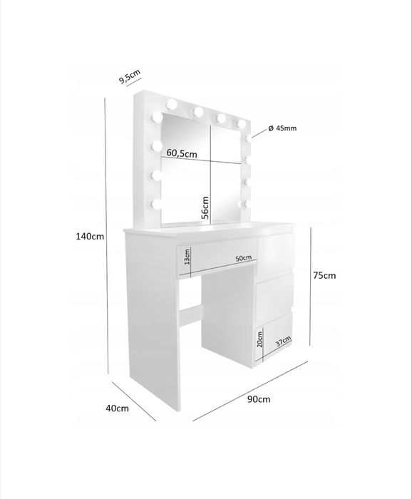 Masa de machiaj  cu oglinda