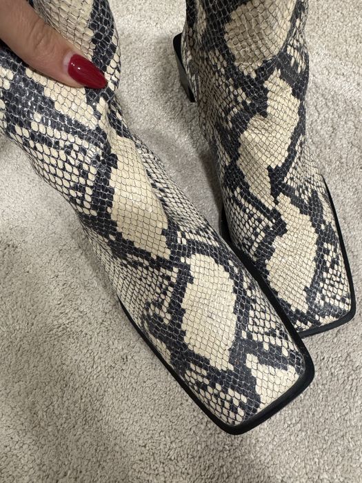 Боти естествена кожа Zara