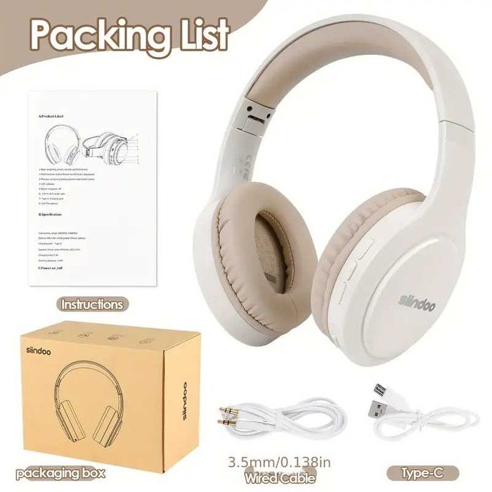 Качественные Блютуз-наушники - 30 часов работы - с гарантией