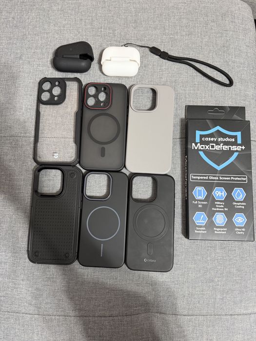 Pachet Huse si accesori iphone 15 pro + huse airpods pro 2