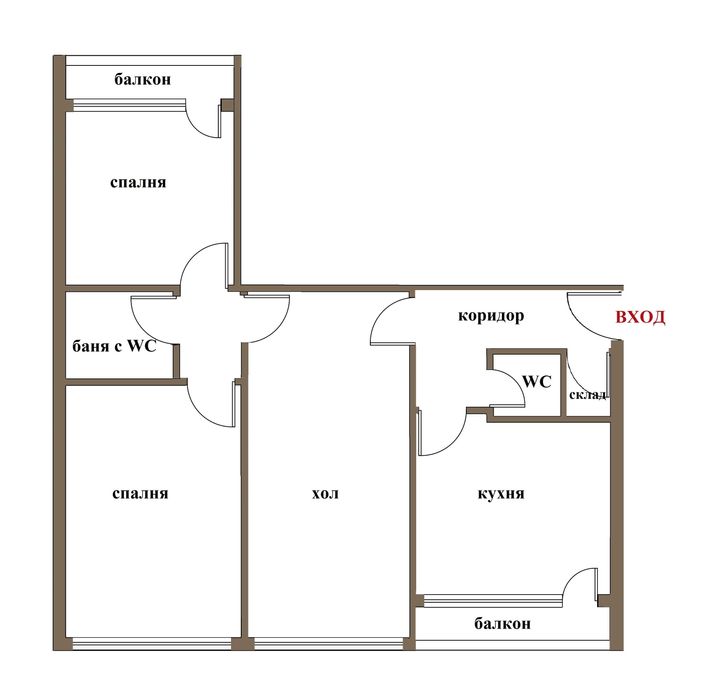 ТОП локация!Тристаен апартамент до Метростанция Балан и Парк Младост 3