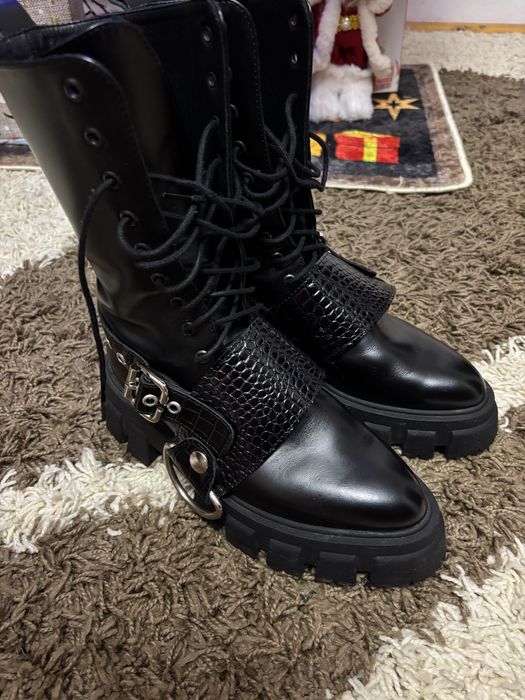 Ghete din piele naturală Moja Concept