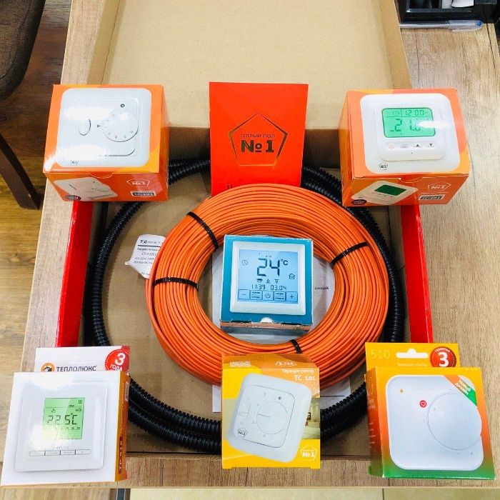 Электрический Тёплый Пол (кабель/мат):под кафель под стяжку