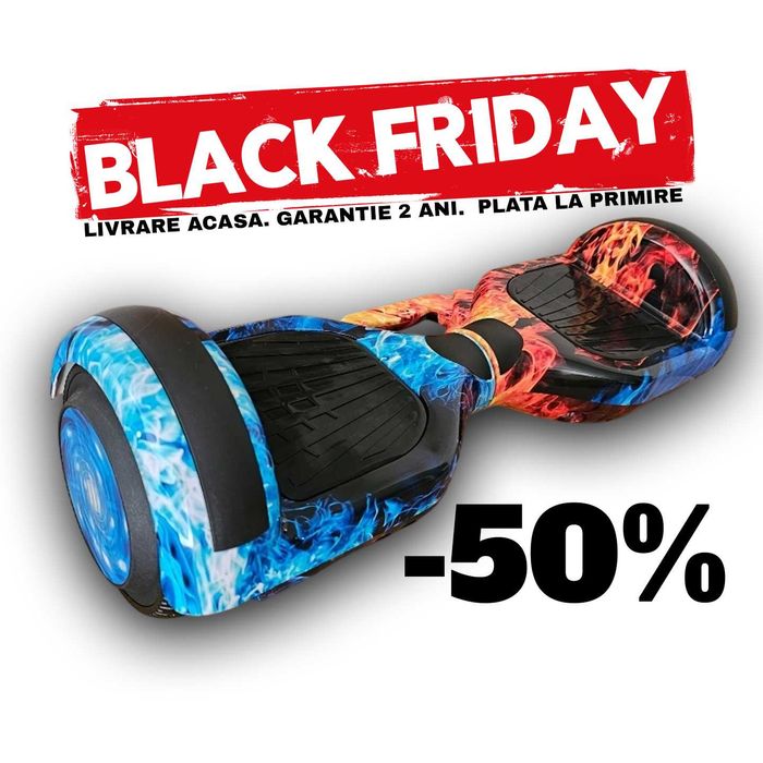 Hoverboard copii 6.5 inch NOU | GARANTIE -50% blackfriday 10 / 8 inch