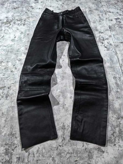 pantaloni moto piele